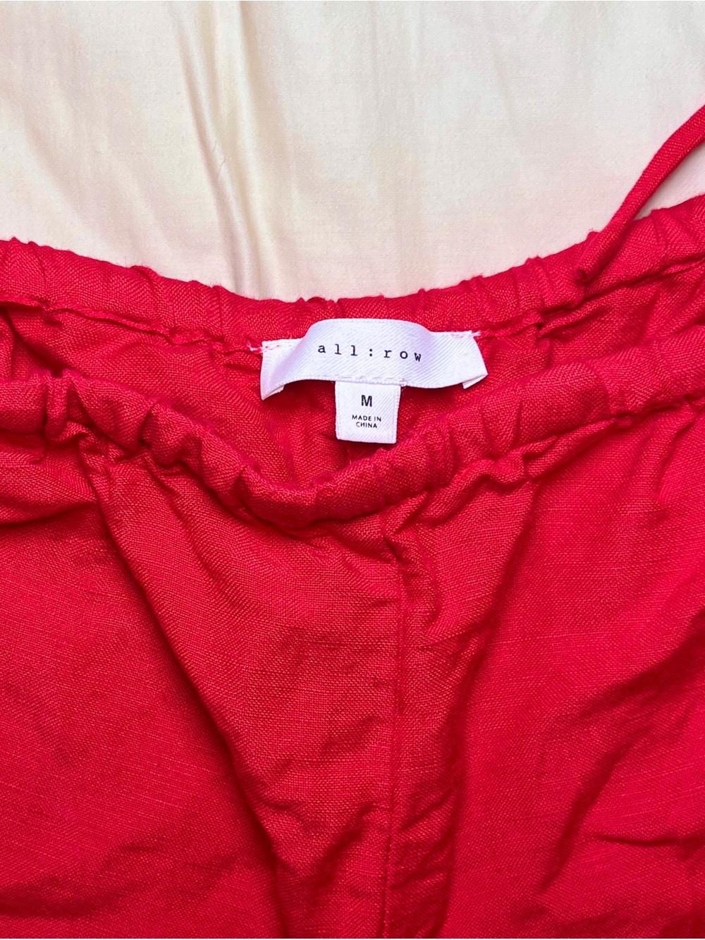 Mod Ref Red Linen Pants - Picture 2 of 7